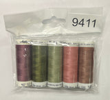 5 Pack Mettler Thread – 100 Metres Per Spool Polyester