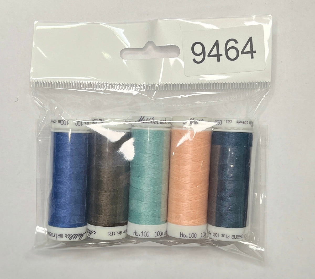 5 Pack Mettler Thread – 100 Metres Per Spool Polyester