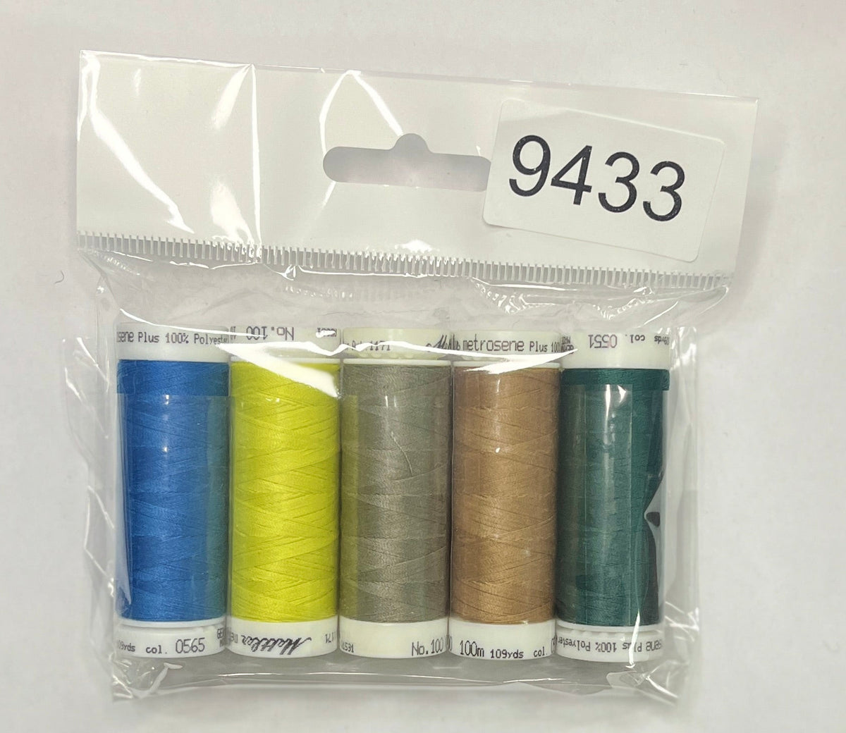 5 Pack Mettler Thread – 100 Metres Per Spool Polyester