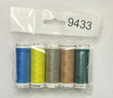 5 Pack Mettler Thread – 100 Metres Per Spool Polyester