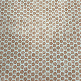 Savana MS 16-86 Stof Fabric Brown Floral 100% Cotton Fabric