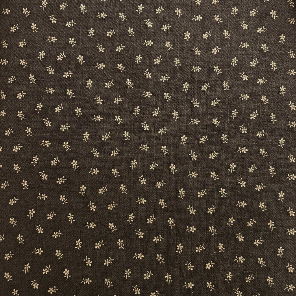 Itsy Bits II Dark Brown 100% Cotton Fabric