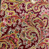 Burgundy Paisley Floral Wide 108" Wide KK7009-10