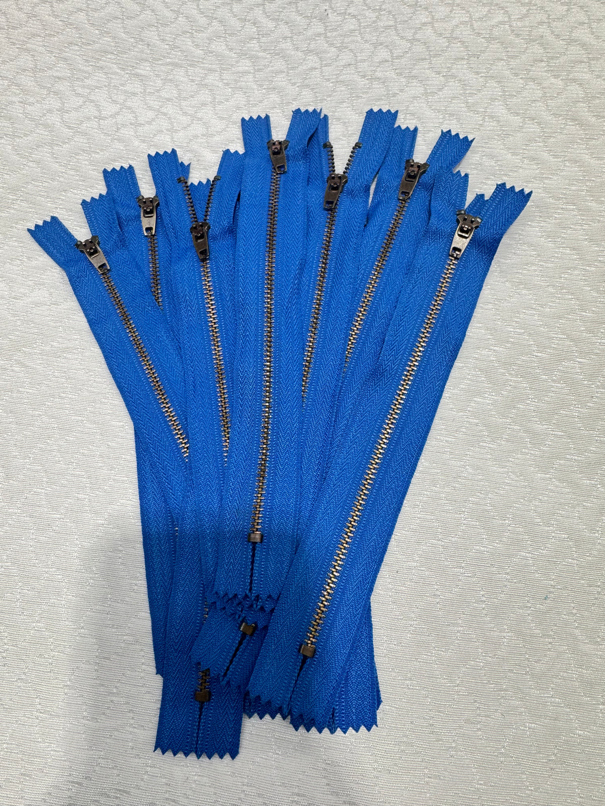 Zip Metal Royal Blue 15 cm