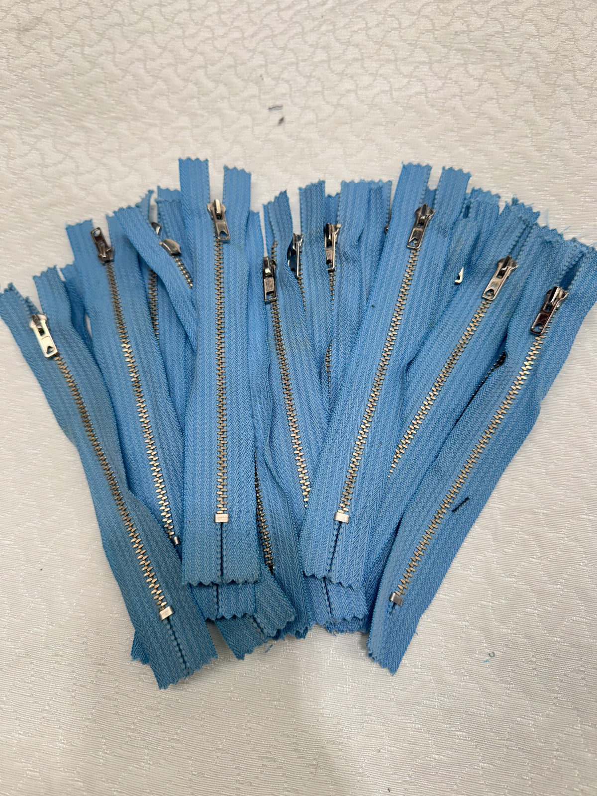 Zip Metal Greyish/Blue 15 cm