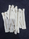 Zip Metal White 10 cm