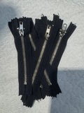 Zip Metal Dark Blue 13 cm
