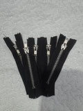 Zip Metal Black 8 cm