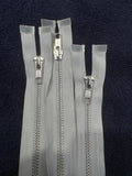 Zip Metal Light Grey 51.5 cm