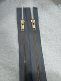 Zip Metal Light Grey 50 cm