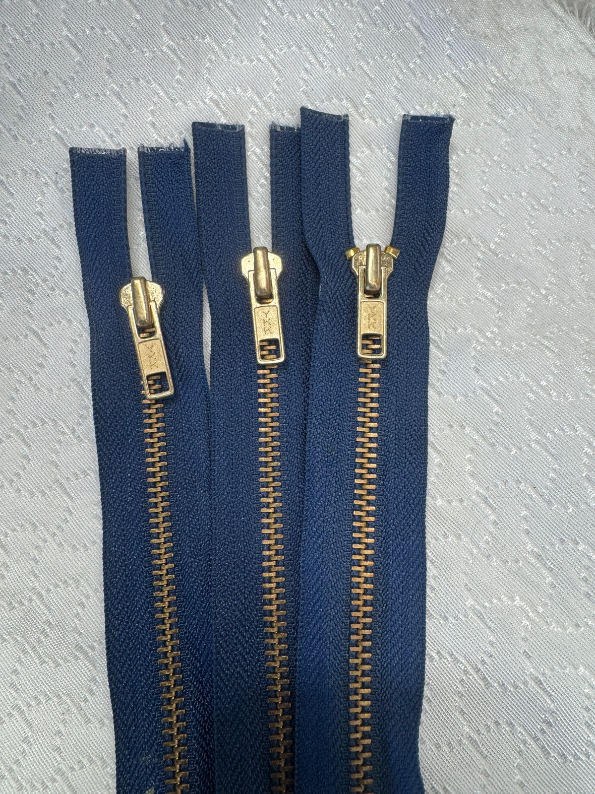 Zip Metal Dark Blue 50 cm