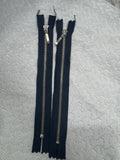Zip Metal Dark Blue 18 cm