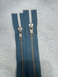 Zip Metal Greyish/Blue 40 cm