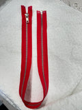 Zip Metal Bright Red 55 cm