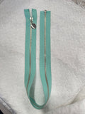 Zip Metal Teal 50 cm