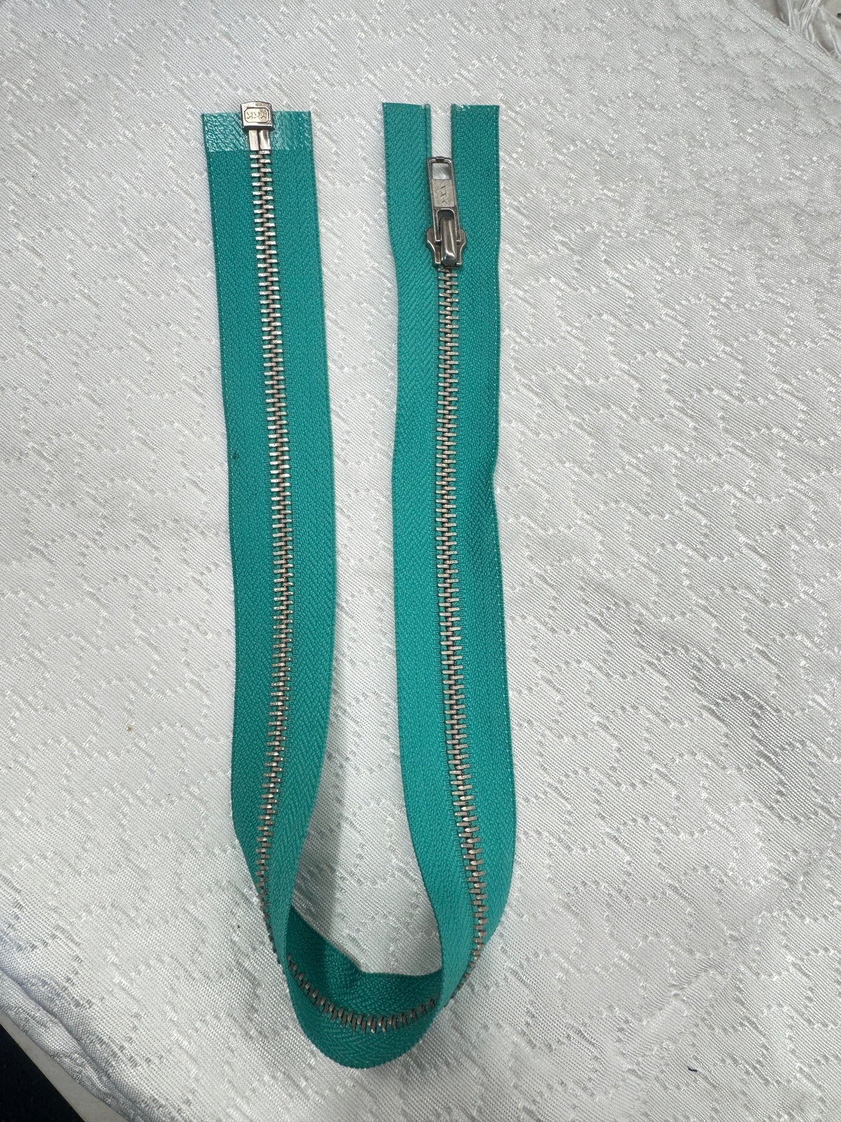 Zip Metal Dark Turquoise 46 cm