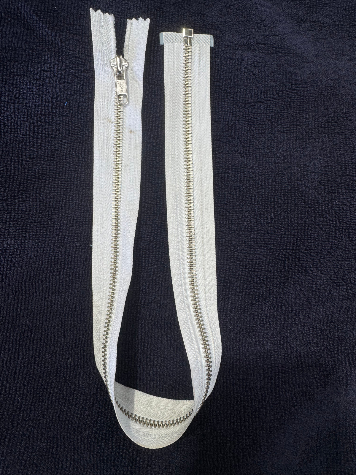 Zip Metal White 50 cm