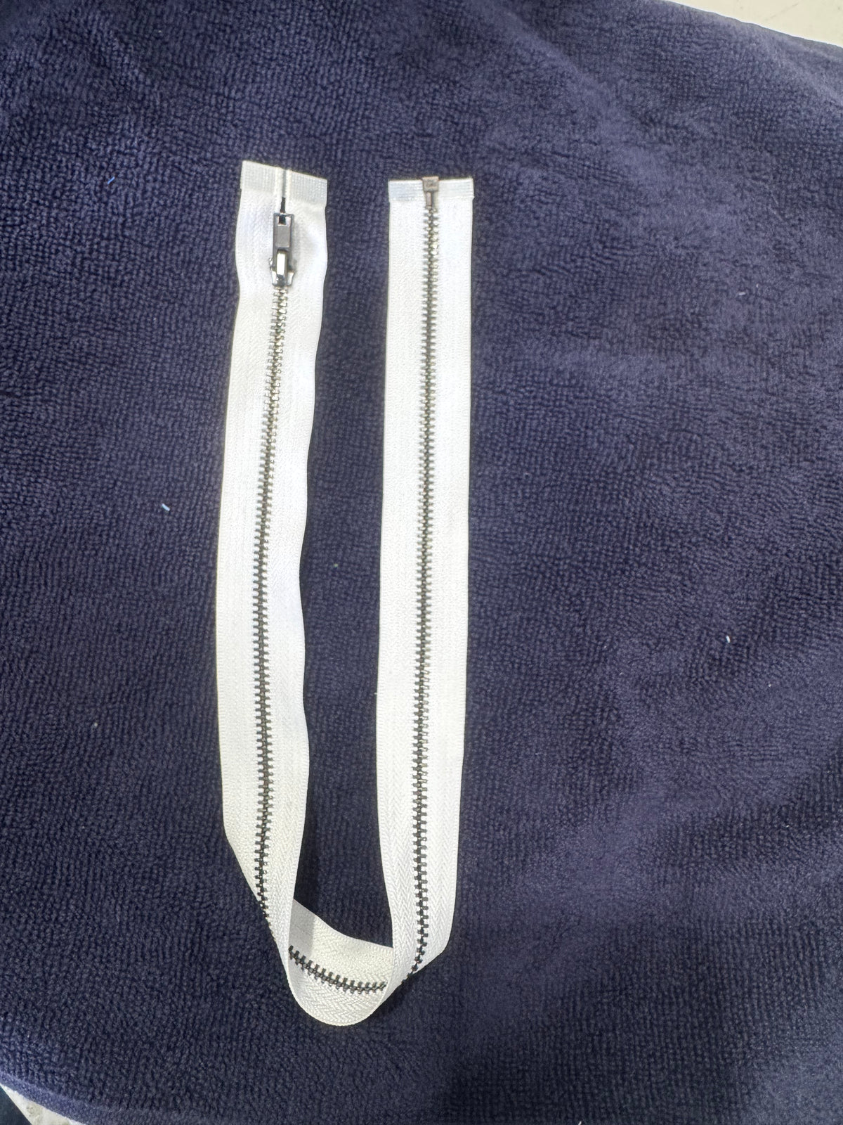 Zip Metal White 50 cm