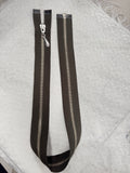 Zip Metal Dark Brown 57 cm