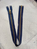 Zip Metal Dark Blue 49 cm