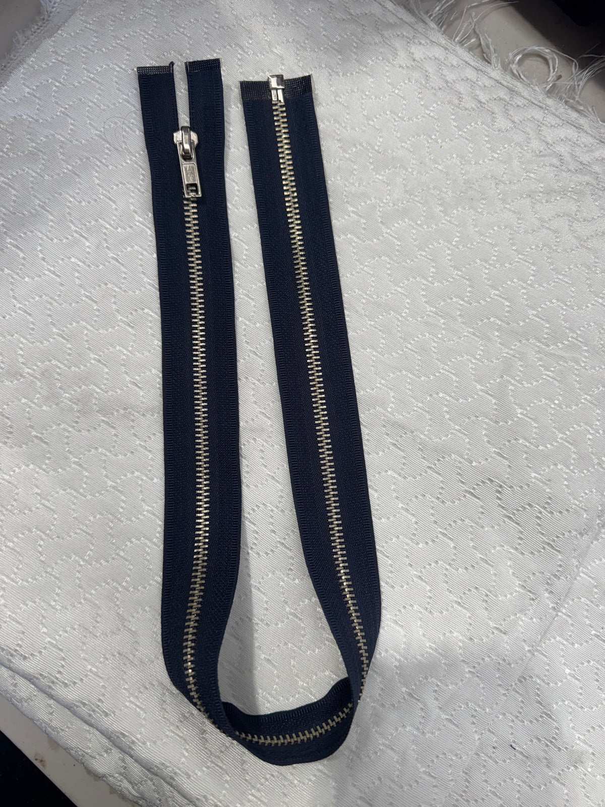Zip Metal Dark Blue 56 cm