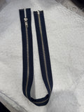 Zip Metal Dark Blue 56 cm