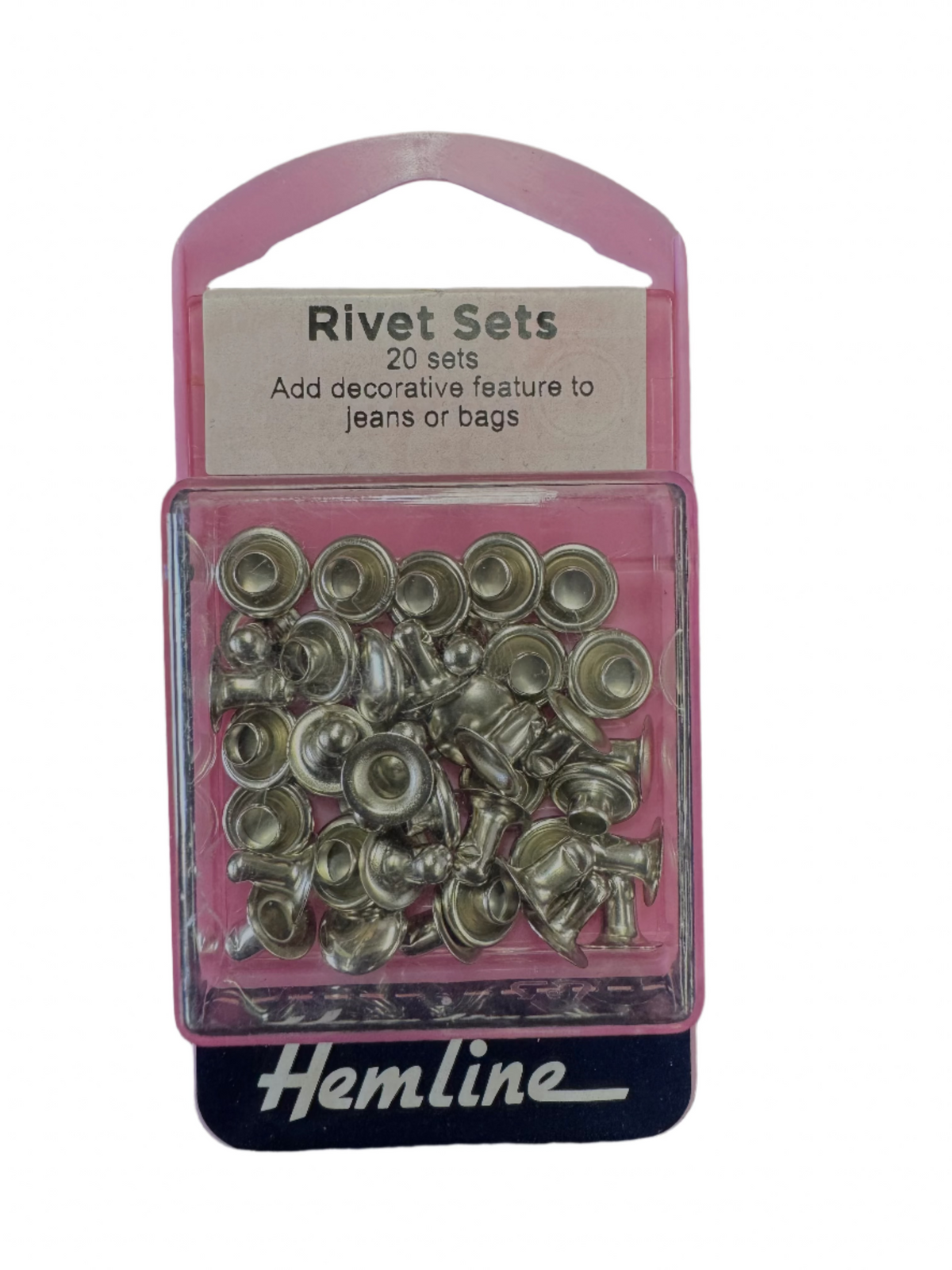 Hemline Rivet Sets / 20 Sets Nickel