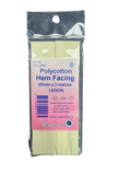 Hemline Polycotton Bias Binding 12mm x 5m, LEMON