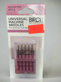Birch Universal Machine Needles, Assorted,  Qty 5.