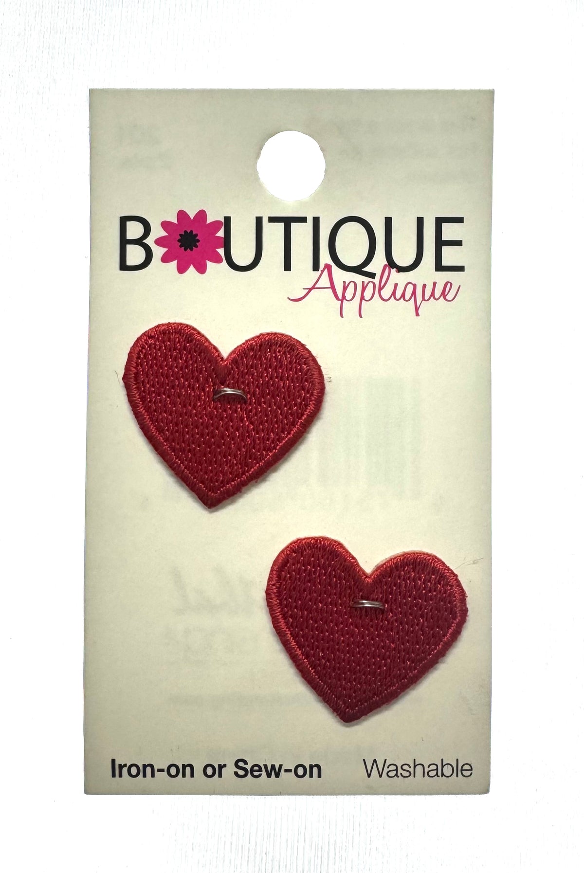 Boutique Applique Hearts Iron or Sew-on Motif