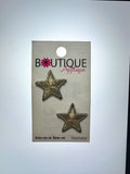 Boutique Applique Gold Stars Iron or Sew-on Motif