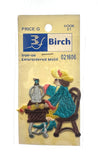 Birch Lady Sewing Iron On Motif