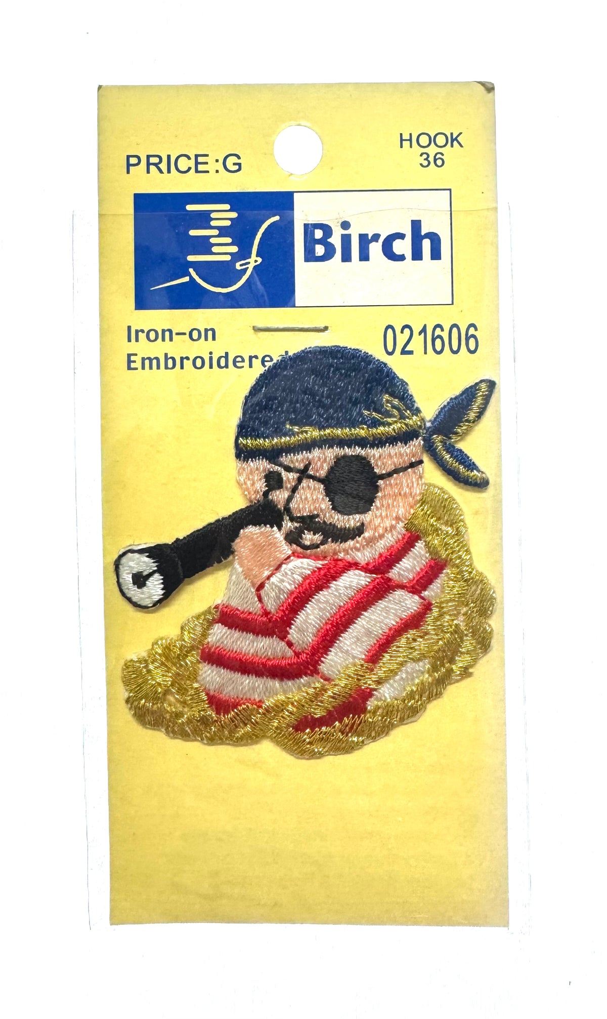 Birch Pirate Iron On Motif