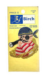 Birch Pirate Iron On Motif