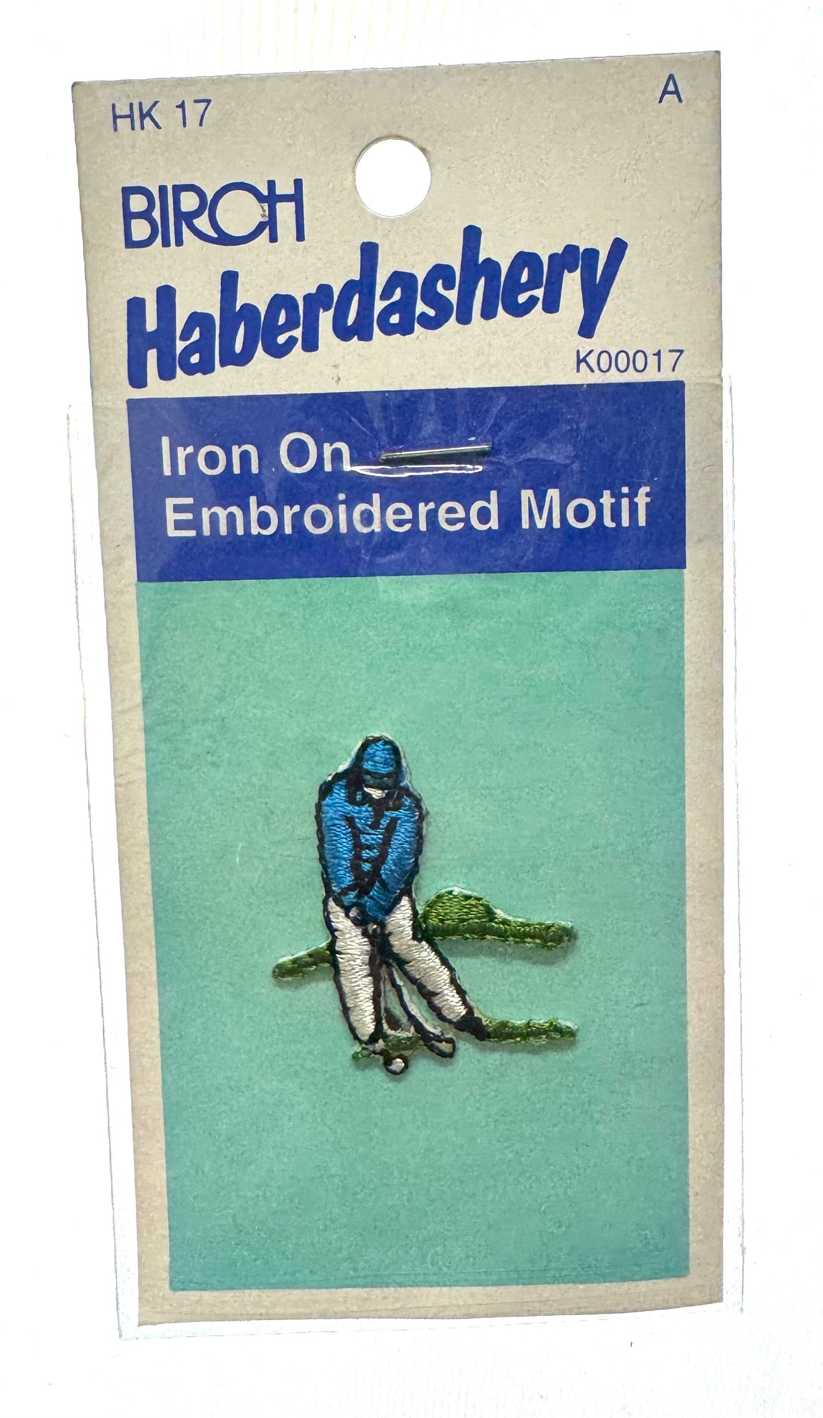 Birch Golf Putting Iron On Motif