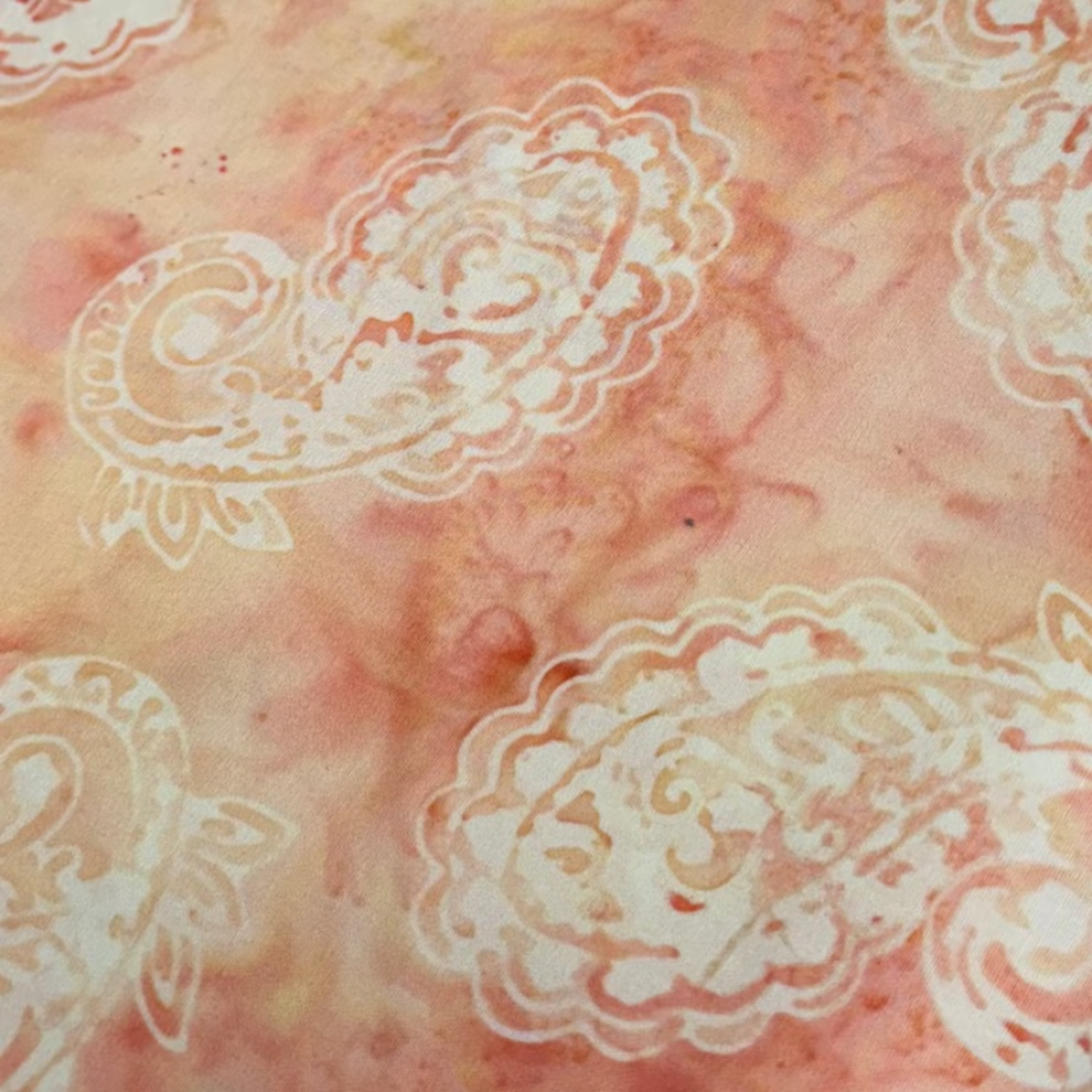 Anthology Fabrics Batik Pink / White