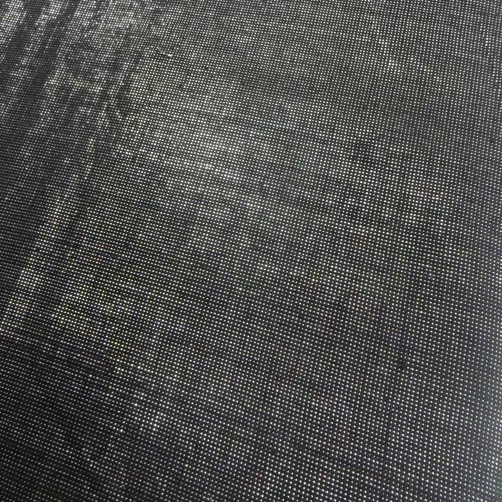 Black Sheer Sparkly Fabric