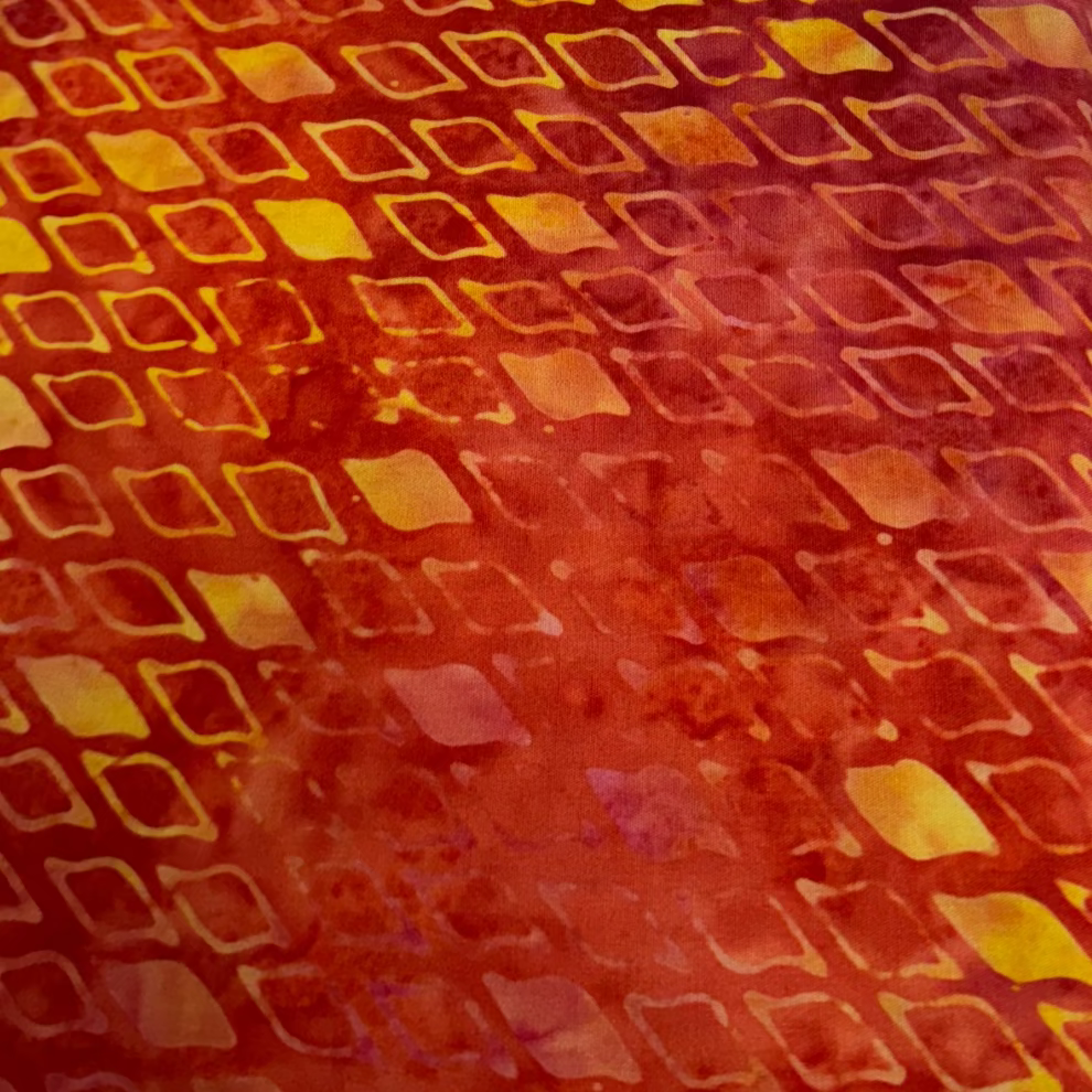 Anthology Fabrics Diamond Batik In Coral