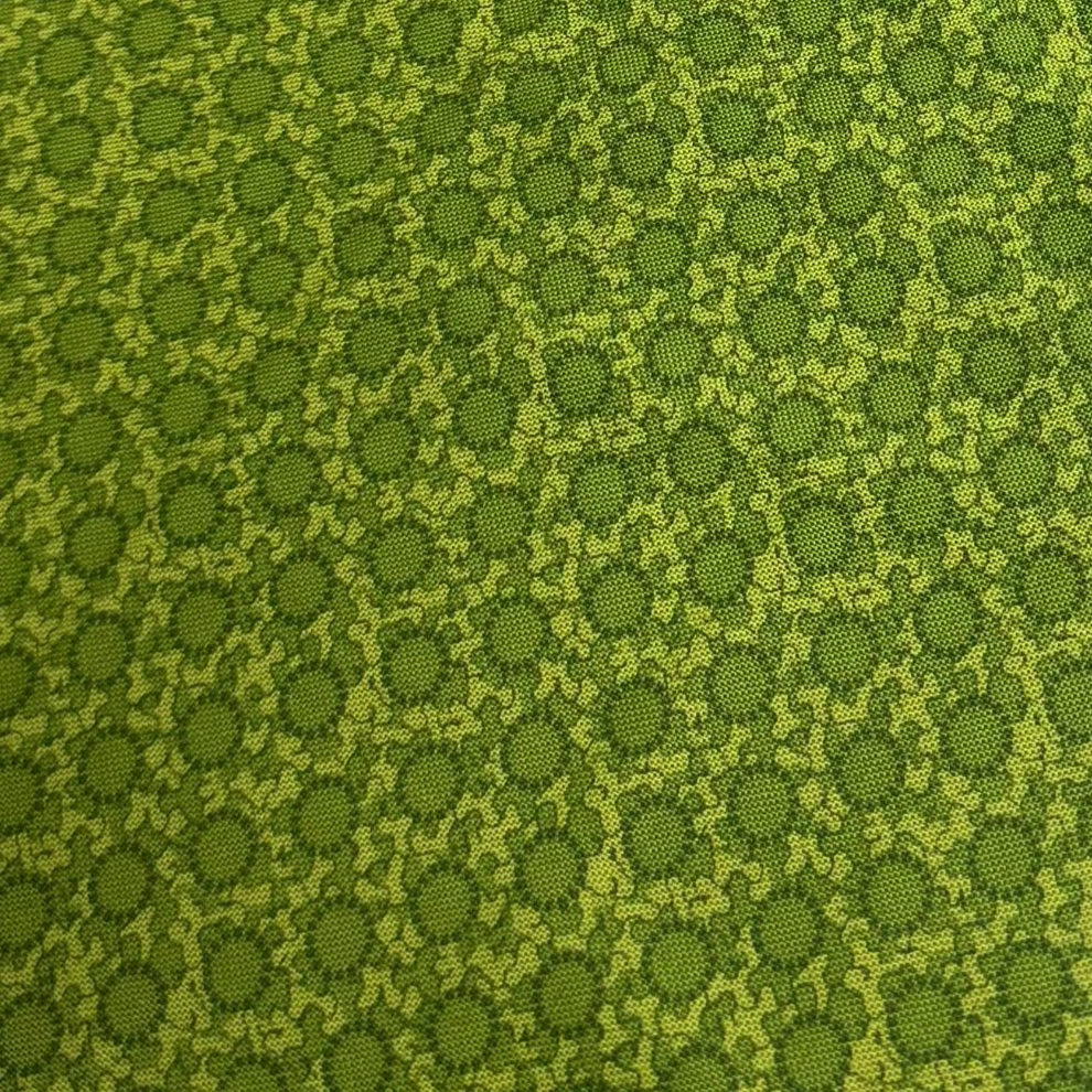 David Textiles - Dots & Squiggles Olive Green