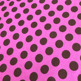 Michael Miller Fabrics - Ta Dot - Pink & Brown
