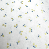 Victorian Textiles - Gold Metallic Pears on Cream