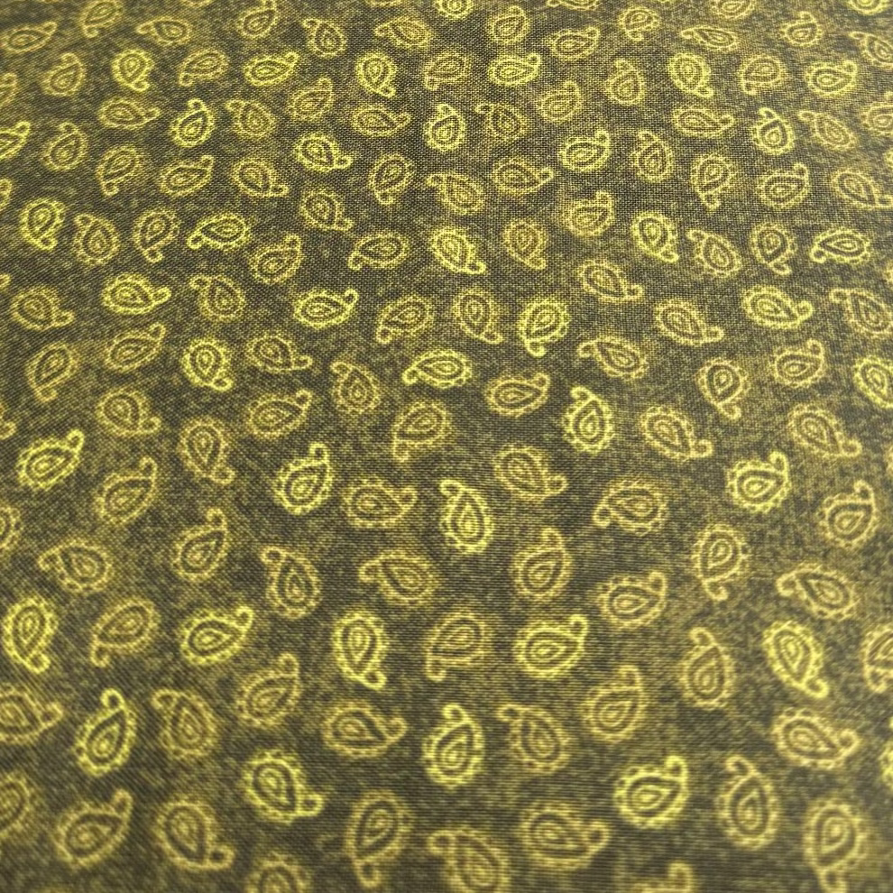 P & B Textiles - Simple Stiches Green Oval Pattern