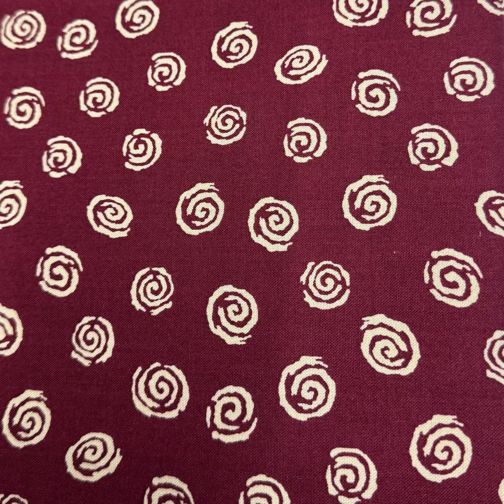 Red with Cream Swirls