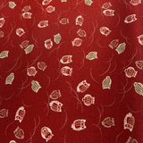 Red and Green Owls - Red Background