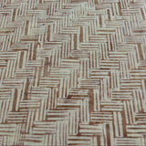 Cram & Brown Rust Batik Fabric 205 Lattee WOF 110cm -  112cm