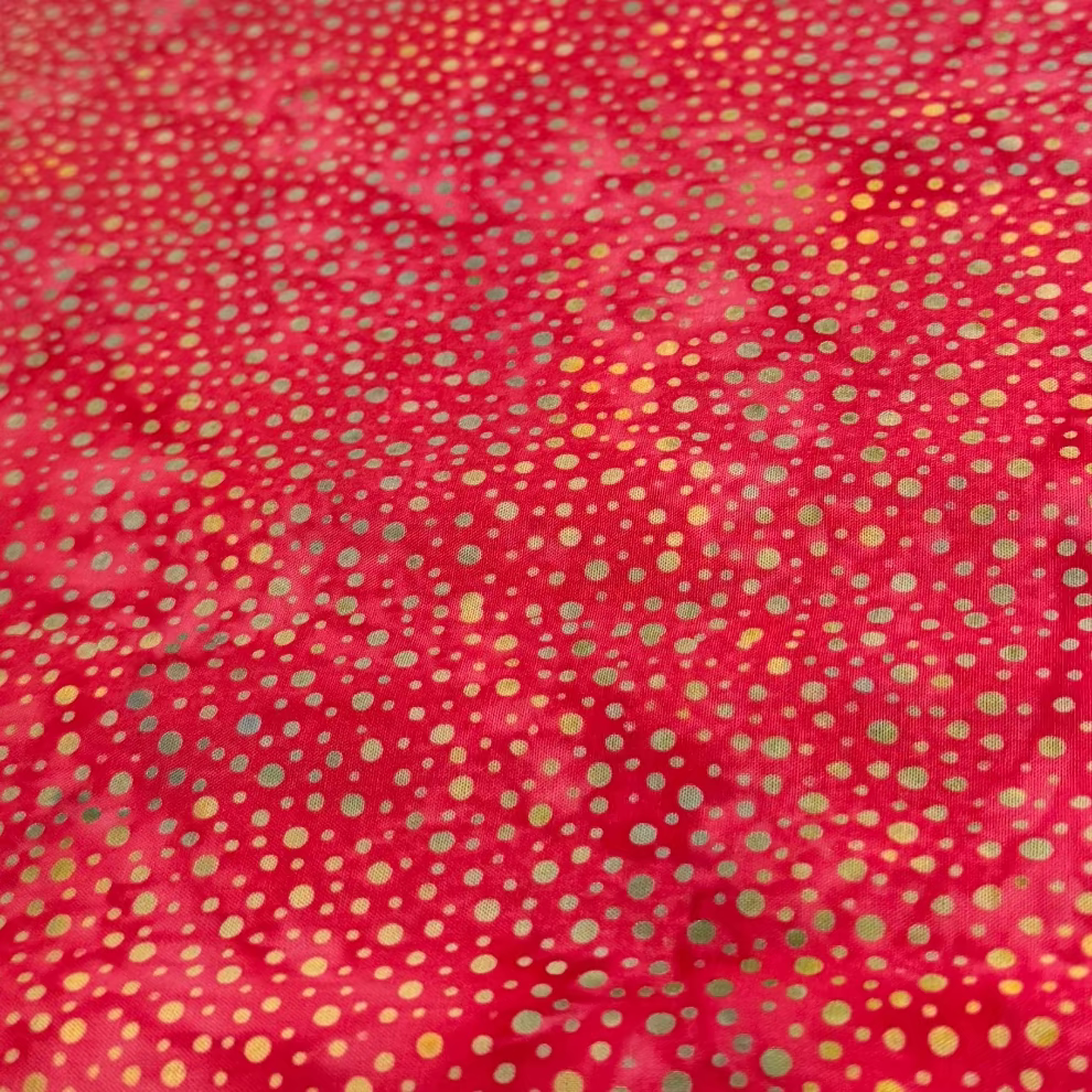 Pink Dots Batik Fabric 100% Cotton Fabric WOF 110cm- 112cm
