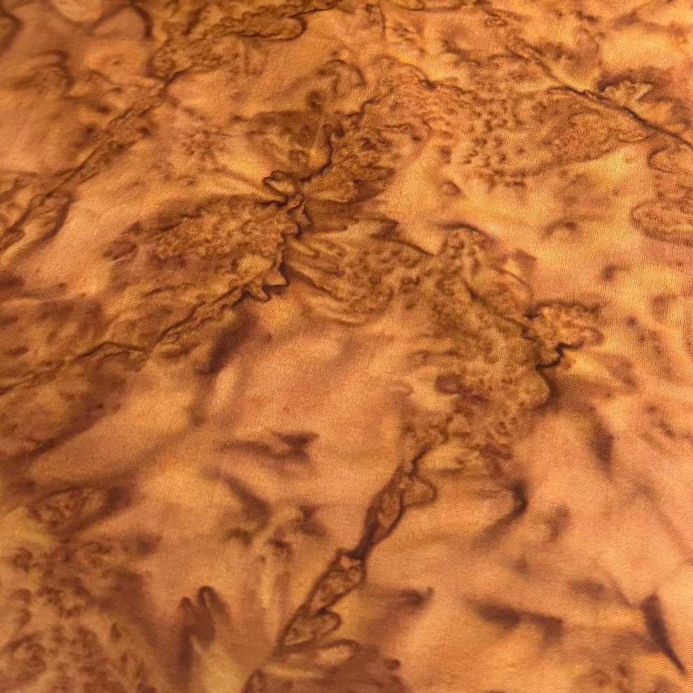 Brown Batik Fabric 100% Cotton Fabric WOF 110cm- 112cm