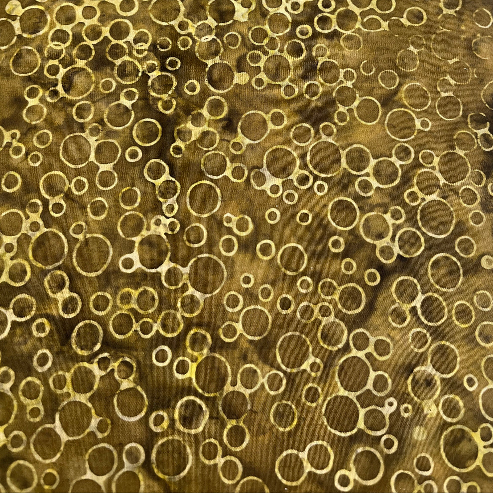 Batik Brown Bubble 4409 i100% Cotton Fabric WOF 110cm-112cm