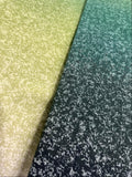Batik Ombre Green  100% Cotton Fabric WOF 110cm-112cm