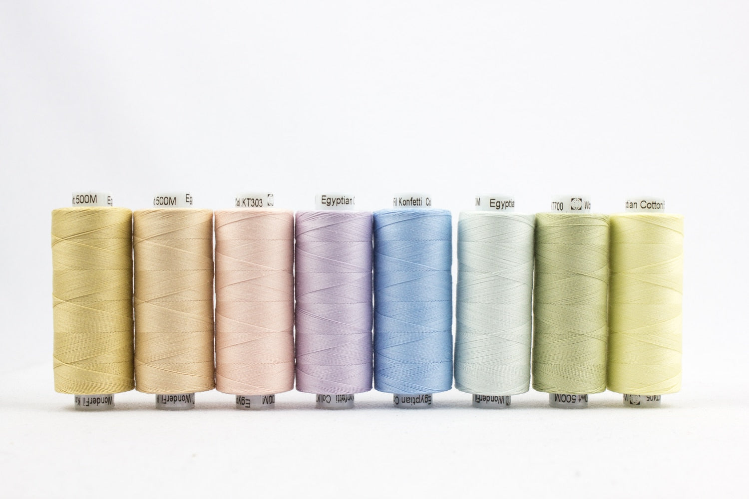 WonderFil Konfetti Packs – 50Wt Egyptian Cotton – 8 x 500m